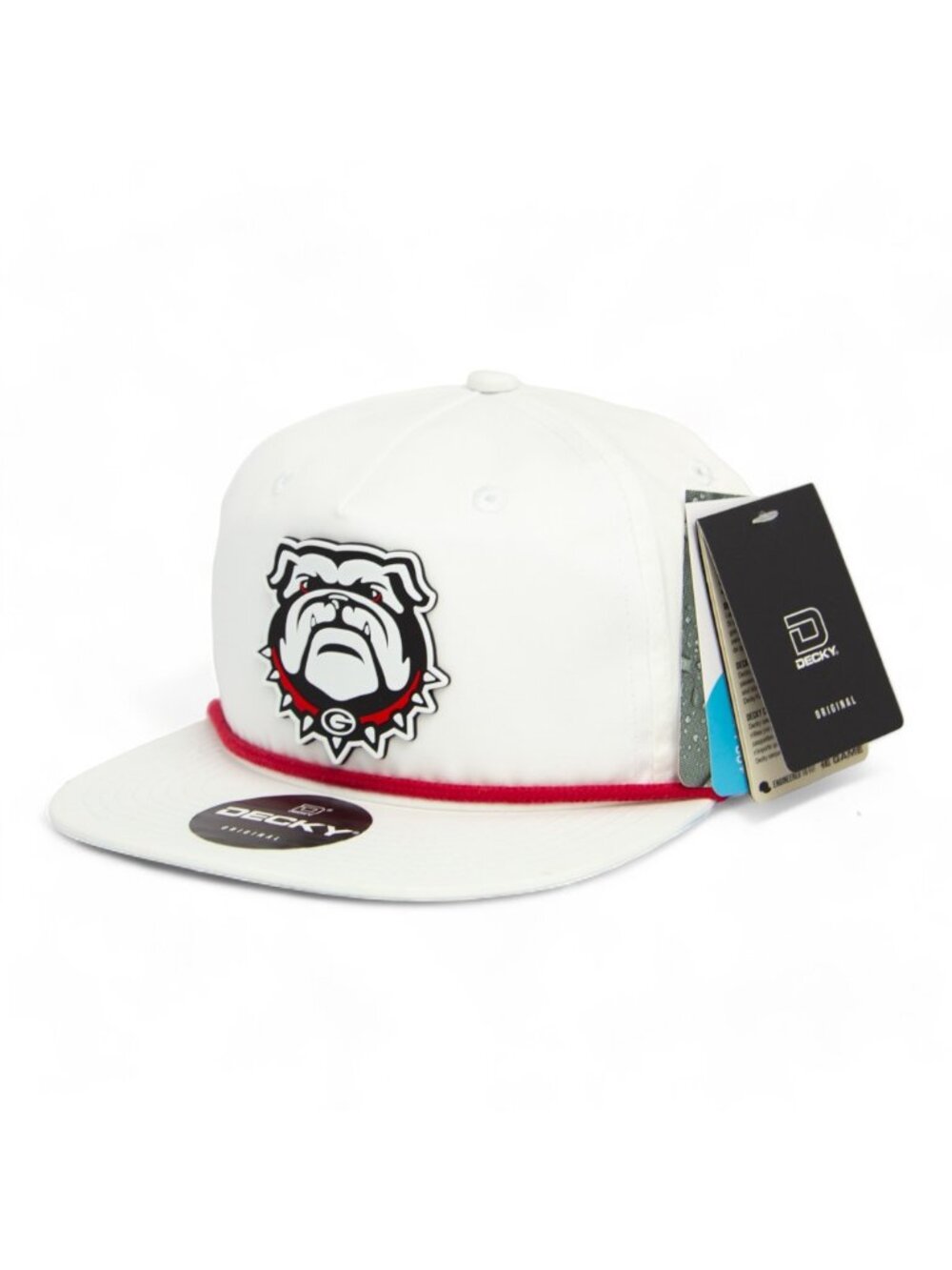 Georgia Bulldogs UGA 3D Classic Rope Hat- White/ Red